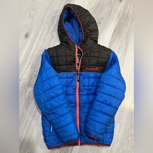 Hurley Black and Blue Quilted Jacket‎